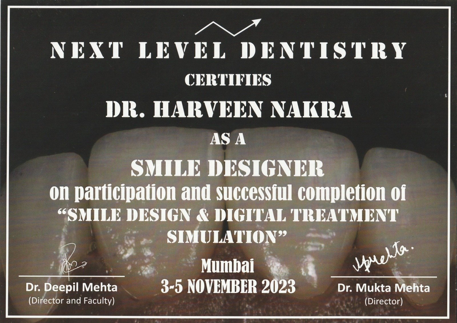 Dr. Harveen Nakra Certificate 3